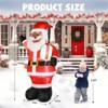 SEVOBAL Inflatable Holiday Decorations 7' Christmas Inflatable Decoration, Inflatable Santa Claus Funny Blow Up Yard Decorations, Red, 52"*48"*84" - 2 of 4