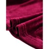 INSPIRE CHIC Women's Elegant Sweetheart Neck Long Sleeve Velvet Peplum Top - 4 of 4