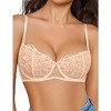 Avidlove Women's Lace Bra Sheer Balconette Underwire Unlined Everyday Bras Lingerie - 2 of 4