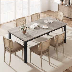 Industrial Dining Table for 68 People, 78.7" Long Rectangle Table(Table Only) - 1 of 4