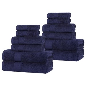 Modern Solid Classic Luxury Egyptian Cotton Towel Set by Blue Nile Mills - 1 of 4