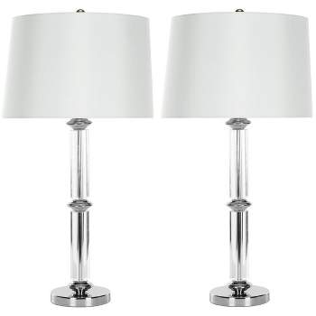 Vendome 28.5" Crystal Table Lamp (Set of 2) - Clear - Safavieh.