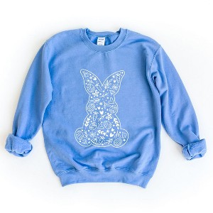 Simply Sage Market Women's Graphic Sweatshirt Easter Elements Bunny - 1 of 4