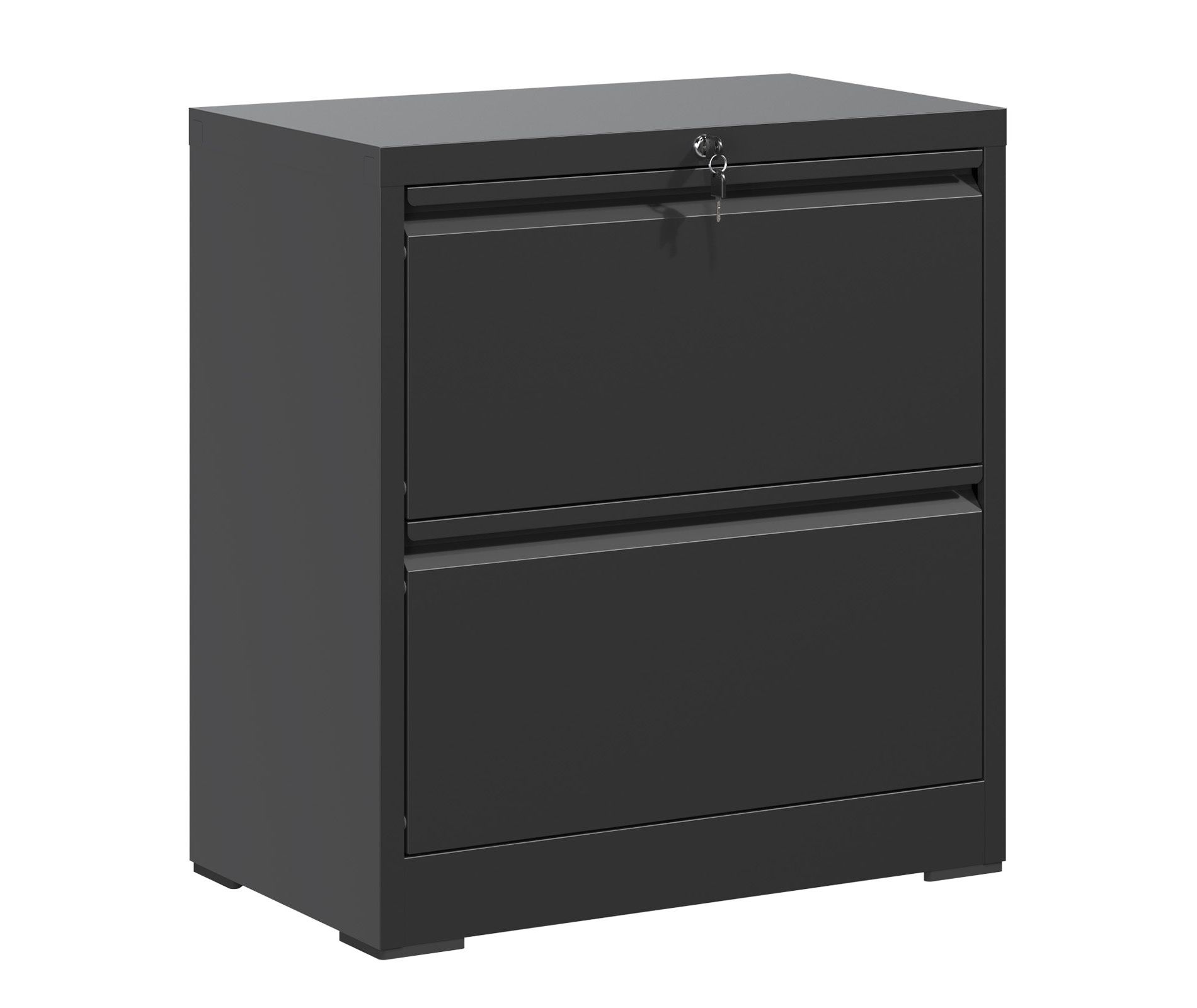 VIYET Locking 2 Drawer Lateral File Cabinet, Steel Filing Cabinet for Home Office, Fits Letter, Legal & A4 Files