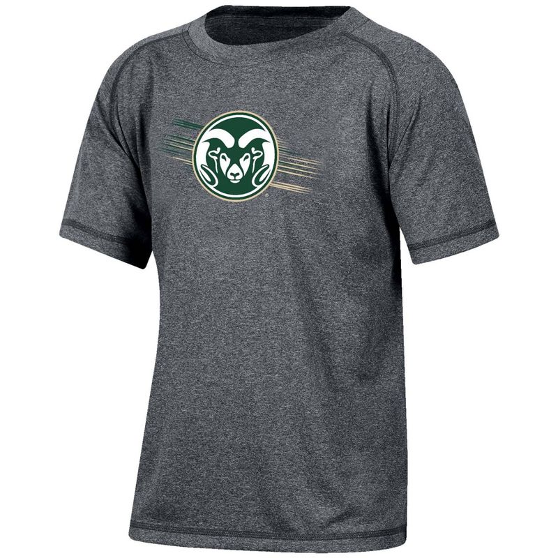 NCAA Colorado State Rams Boys&#39; Gray Poly T-Shirt, 1 of 4