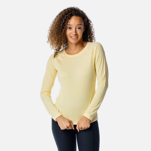 Vapor Apparel Women's UPF 50+ Sun Protection Solar Long Sleeve Shirt, Pale  Yellow, Small