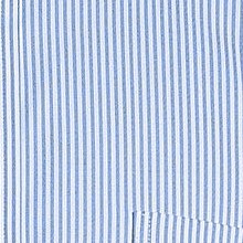 clear blue/white stripe