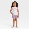 Toddler Girls' Corduroy Shorts - Cat & Jack™ Lavender Mauve - 3 of 3