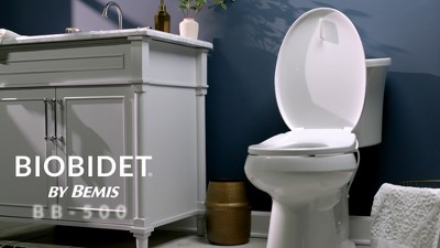 BB-500 White Heated Elongated Smart Bidet Toilet Seat