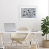 Stupell Industries Blue Onion Flowers Framed Print Under Glass, White, 20" x 14" - 3 of 4