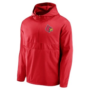 NCAA Louisville Cardinals Men's Gray Windbreaker Jacket - 1 of 3