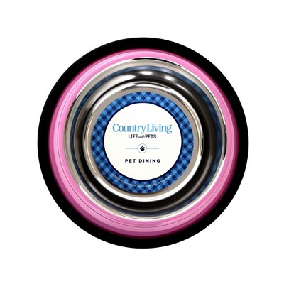 Golden Yellow 24 oz Stainless Steel Non-Skid Pet Bowls Set