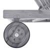 vidaXL Patio Sun Lounger with Cushion Gray Solid Acacia Wood - 4 of 4
