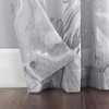 No. 918 Sheer Cristo Crushed Voile Rod Pocket Curtain Panel Gray - image 2 of 4