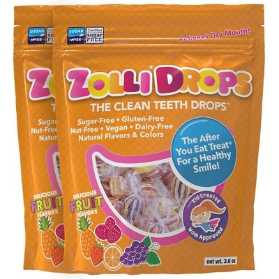 Zolli Drops Sugar Free Fruit Candy Double - 3oz