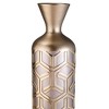 Gulches 22" Tall Polyresin Decorative Vase - Rose Gold Weave Design - 4 of 4