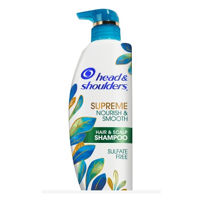 Head &#38; Shoulders Supreme Nourish &#38; Smooth Hair &#38; Scalp Sulfate Free Anti-Dandruff Shampoo for Relief from Dry Scalp - 11.8 fl oz