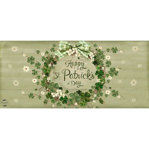 Briarwood Lane St. Patrick's Day Lucky Wreath Mini Mat 22x10 Indoor Outdoor For St. Patrick's Day Doormat - 1 of 2