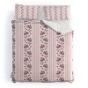 Deny Designs Lisa Argyropoulos Vintage Floral Striped Pink Duvet and Sham Set - 2 of 4
