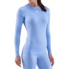 SKINS SERIES-1 WOMEN'S LONG SLEEVE TOP SKY BLUE - 4 of 4