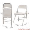 Office 2/4 Pack Metal Folding Chairs, All Steel Frame Portable Folding Chairs Set of 2/4, Easily Foldable and Stackable Event Chairs - 3 of 4