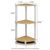 Furinno 3-Tier Corner Display Rack Multipurpose Shelving Unit Industrial Ladder Bookcase - 3 of 4