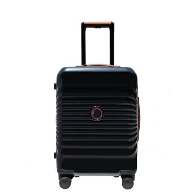 SEVOBAL Luggage Medium Check-In Suitcase Expandable with TSA Lock, Durable ABS and PC Spinner Suitcase for Travel, Back School, Black, 18"*11"*26"