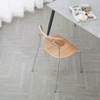 Nordlys Set of 2 Metal and Bouclé Dining Chairs Modern Design Style Upholstery Dining Room - 2 of 4
