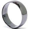 Pompeii3 8mm High Polished Dome Wedding Band 14K Black Gold - 3 of 4