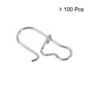 Unique Bargains Stainless Steel Quick Lock Design Fishing Snaps 100 Pcs - 3 of 4