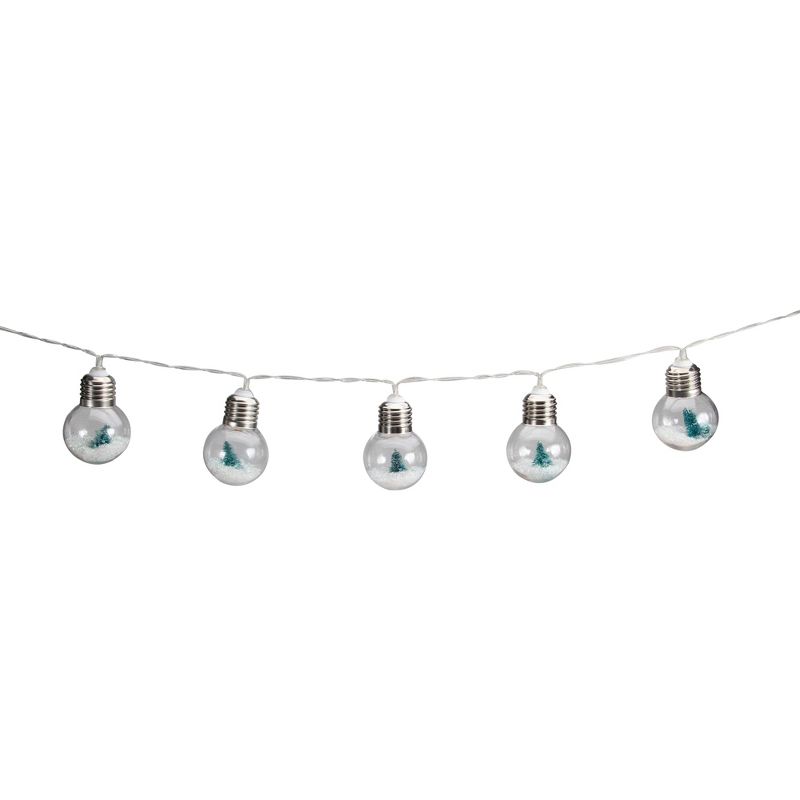 Northlight 10-Count LED Christmas Trees in Bulbs, Warm White Lights, 4.25ft Clear Wire, 4 of 6
