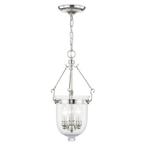 Livex Lighting Jefferson 3 - Light Chandelier in  Polished Nickel - 1 of 1