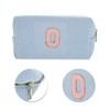 Unique Bargains Corduroy Rectangular Letter Makeup Bag Sky Blue 1 Pc - 4 of 4