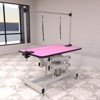 VisioGear 42.5" Dog Pet Grooming Table with Adjustable Height and Arm, Pet Dog Cat Grooming Table, Pink, 42.5"*23.5"*67" - 2 of 4