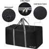 Luupatchy 96L Extra Large Foldable Travel Duffel Bag - Lightweight Waterproof 210D Nylon, 2-Way Metal Zippers, Multipurpose for Men & Women ，Black - 4 of 4