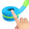 FosPower 3.5mm Kids Headphone Stereo Headset with Detachable Mic & 3.5mm Aux Cable for Kids (Max 85dB) - Blue / Green - 2 of 4