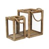 Cheung's Roussilon Set of 2 Rattan Wrapped Wood Lanterns - 4 of 4