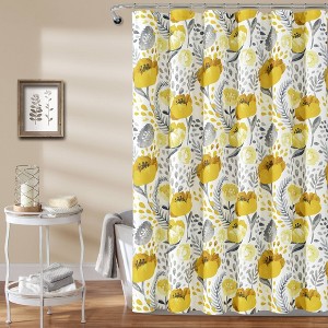 Poppy Garden Shower Curtain - Lush Décor - 1 of 4