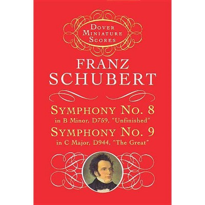 Symphonies Nos. 8 & 9 - (Dover Miniature Music Scores) by  Franz Schubert (Paperback)