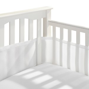 BreathableBaby Breathable Mesh Crib Liner - Classic Collection - White - 1 of 4