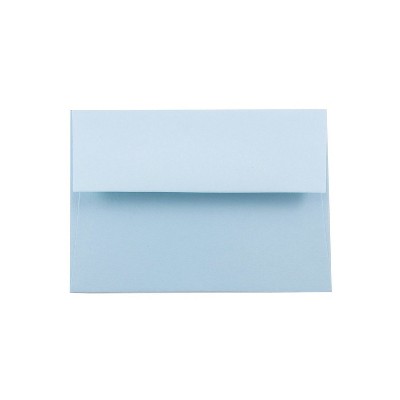 JAM Paper A2 Invitation Envelopes 4.375 x 5.75 Baby Blue 155624I