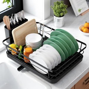 Aeelleea Stainless Steel Dish Drying Rack, 12×15.5 Inch Sink Dish ...