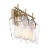 Savoy House Octave 3 - Light Vanity in  Warm Brass - 3 of 4
