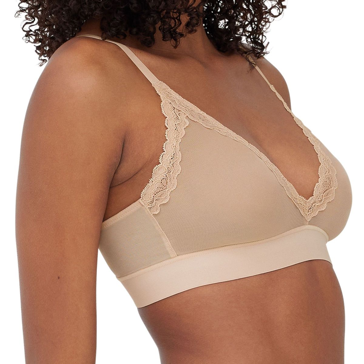 Skarlett Blue Women's Passion Mesh Plunge Wireless Bra 325227 - thumbnail 6