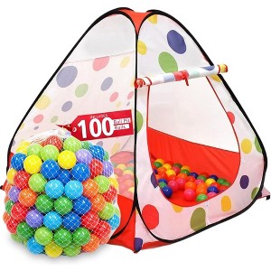 Kiddey Ball Pit Play Tent, Perfect Playhouse for Kids, Foldable and Easy Set Up - Triangle Design - 1 of 4