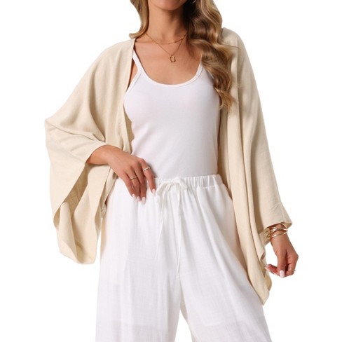 トップス L'AppartementOversize Linen Cardigan Linen Cardigan INSPIE CHIC Women's Summe Linen Cadigan 3/4