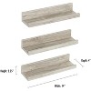 Americanflat Floating Shelves Made Of Composite Wood - Wall Mounted in Various Dimensions - Set Of 3 - 2 of 4