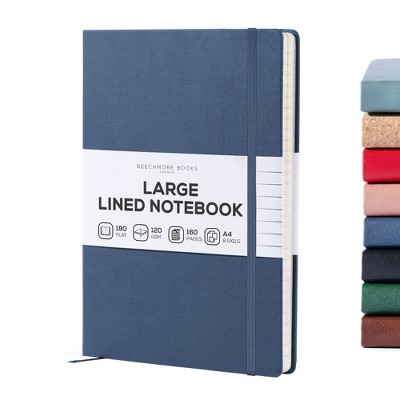 Ruled Journal Notebook, A4 8.5 x 11.5 inch 160 Lined Pages, Hardcover Leather Writing Journals for Women, Men, 120 GSM Thick Paper, Gifts Box Included