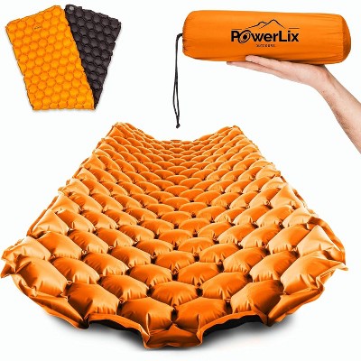 POWERLIX Ultralight Sleeping Pad with Inflating Bag, Compact Hiking & Camping Mat