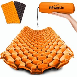 POWERLIX Ultralight Sleeping Pad with Inflating Bag, Compact Hiking & Camping Mat - 1 of 4